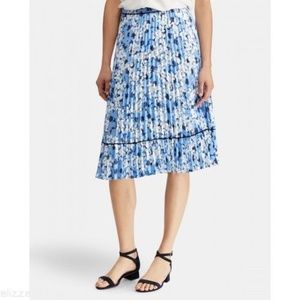 COPY - Ralph Lauren FLORAL PRINT ACCORDION PLEAT skirt